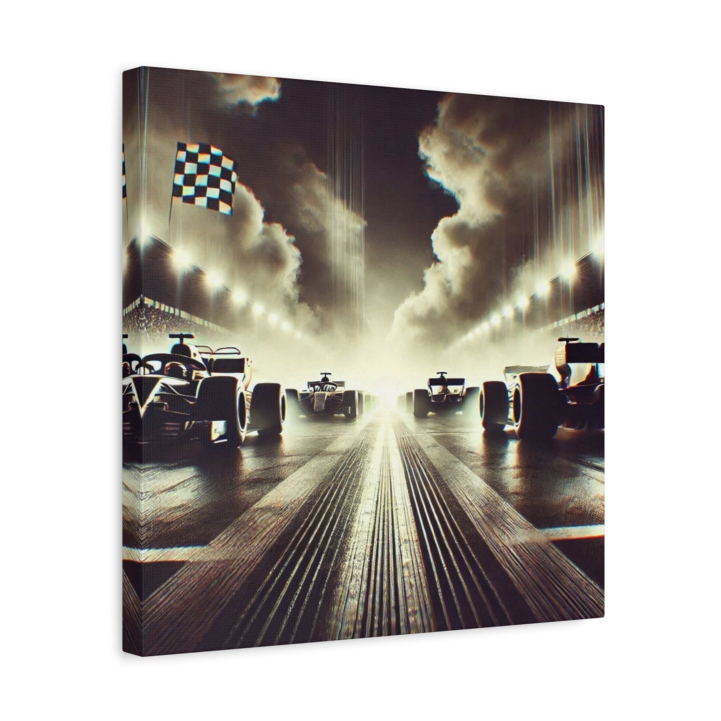 🏁 Victory Line Canvas Print – Capture the Thrill of the Start - BTS Canvas