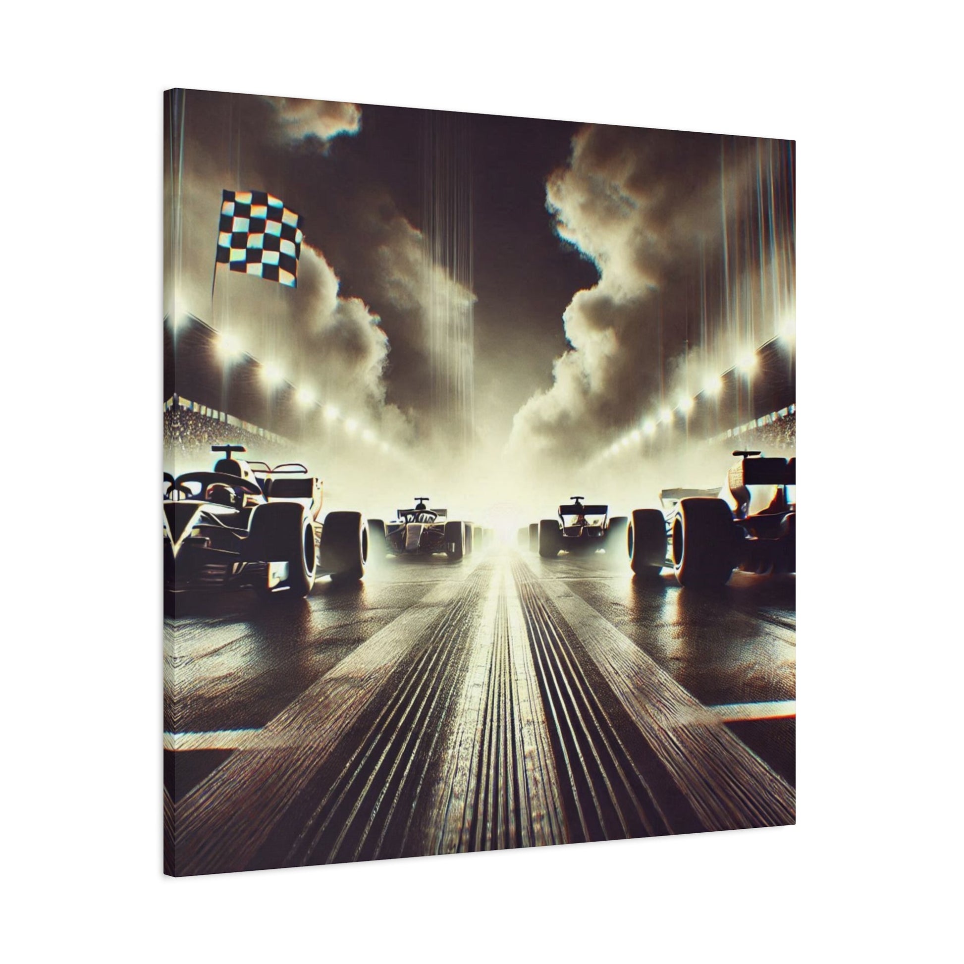 🏁 Victory Line Canvas Print – Capture the Thrill of the Start - BTS Canvas