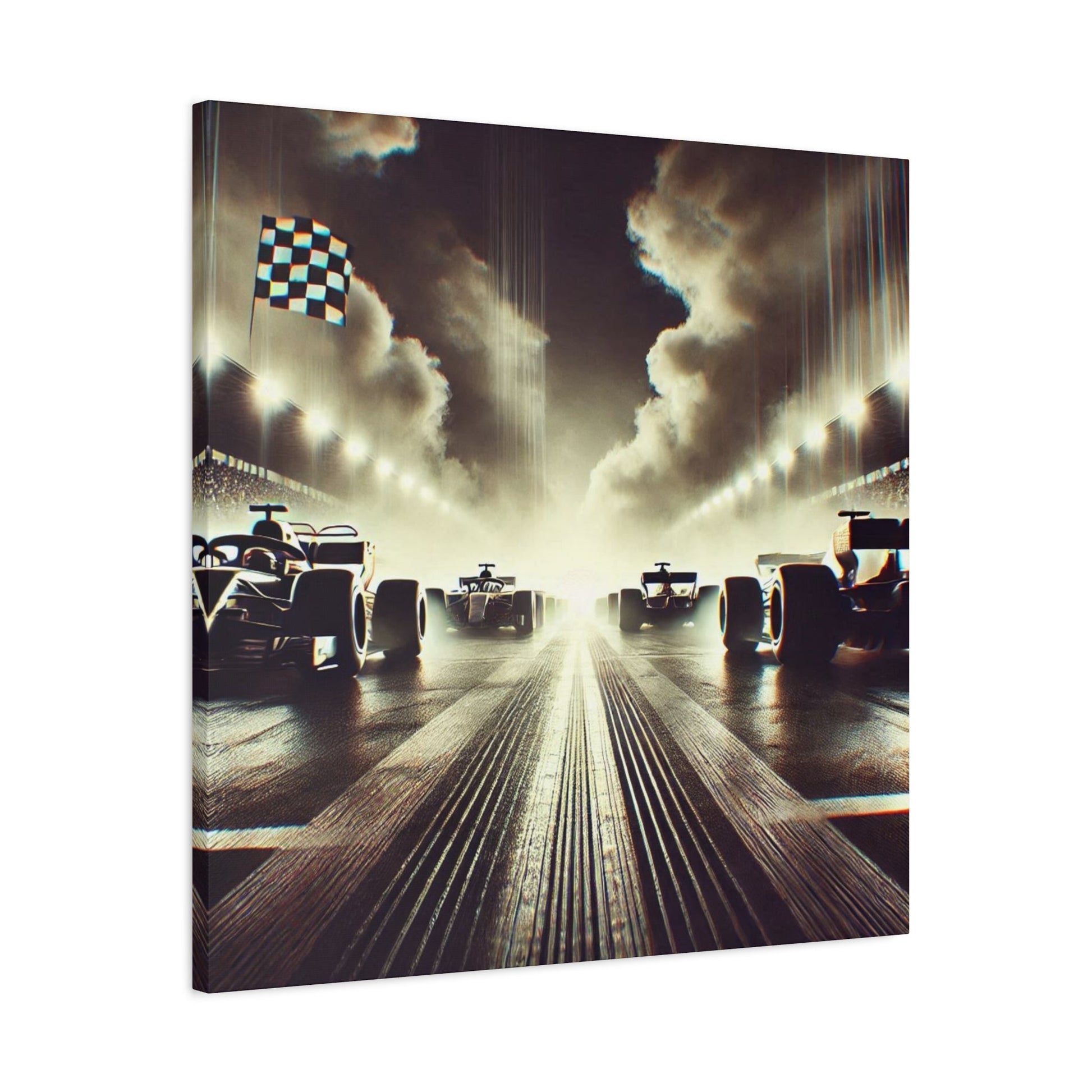 🏁 Victory Line Canvas Print – Capture the Thrill of the Start - BTS Canvas