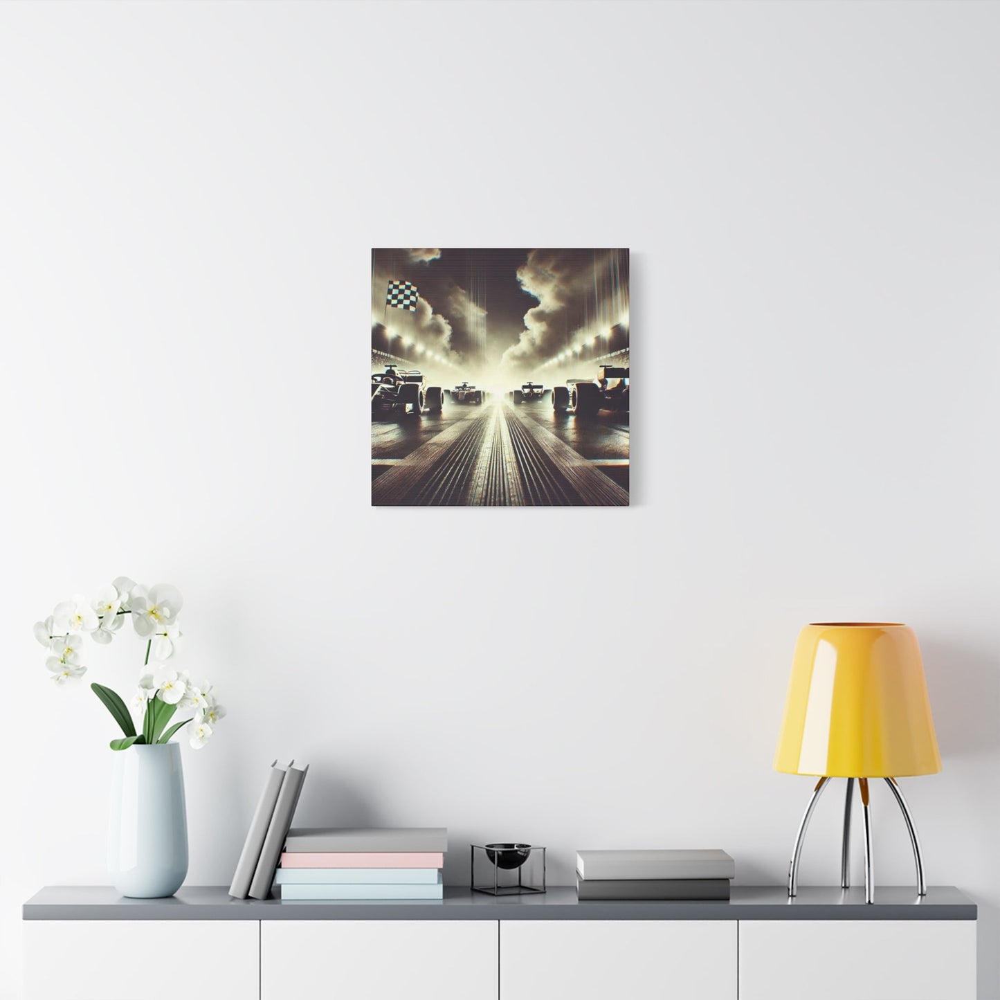 🏁 Victory Line Canvas Print – Capture the Thrill of the Start - BTS Canvas