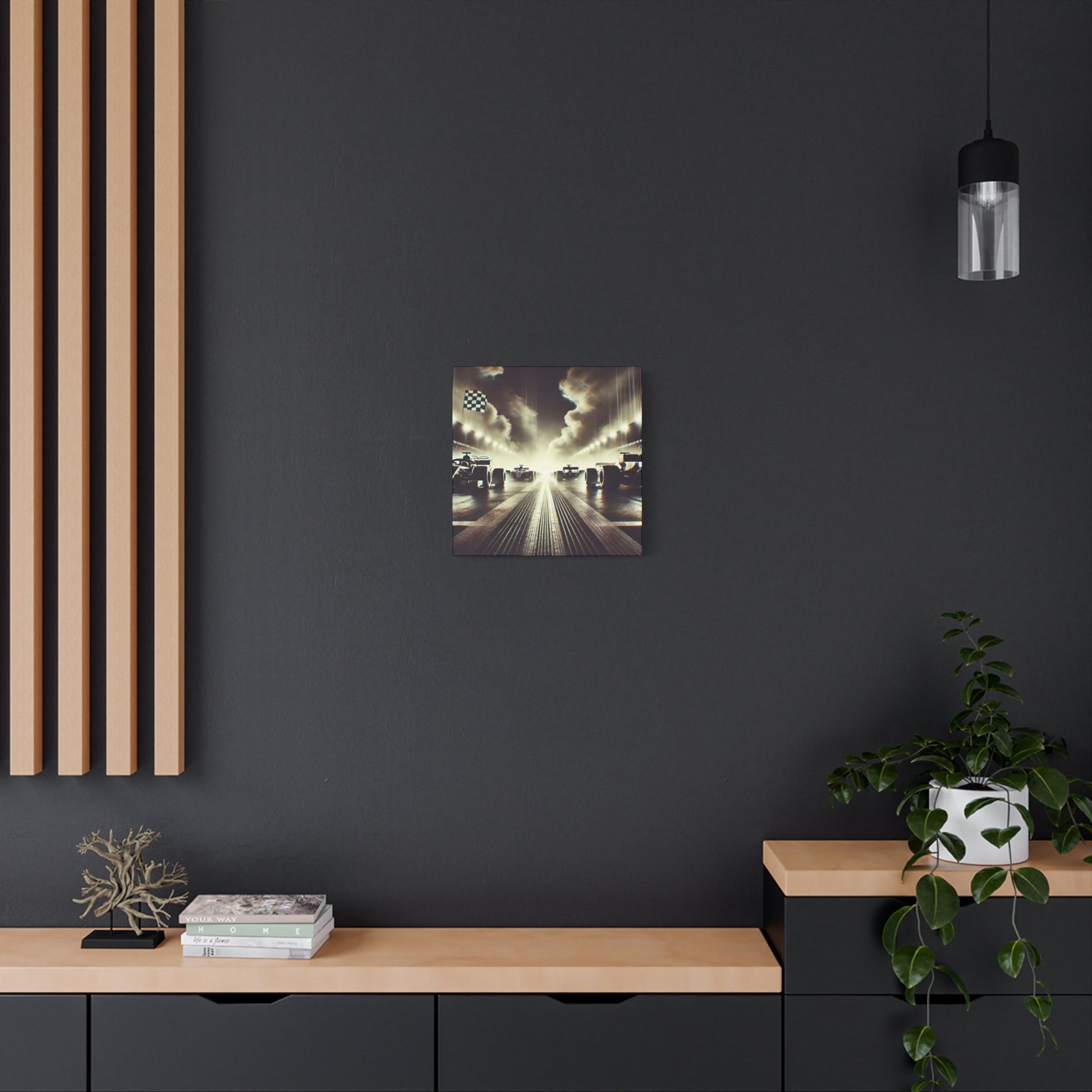 🏁 Victory Line Canvas Print – Capture the Thrill of the Start - BTS Canvas