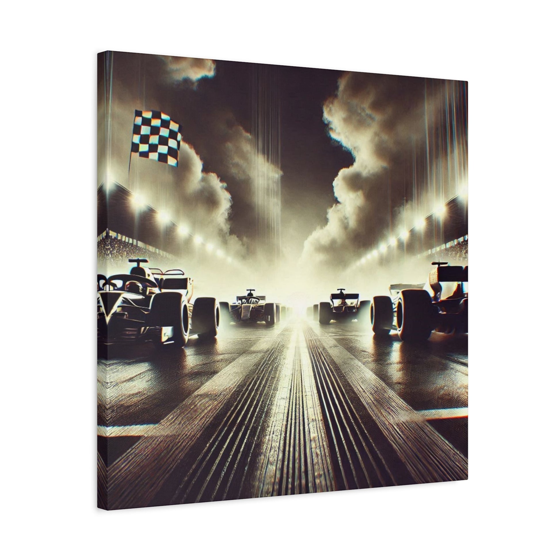 🏁 Victory Line Canvas Print – Capture the Thrill of the Start - BTS Canvas