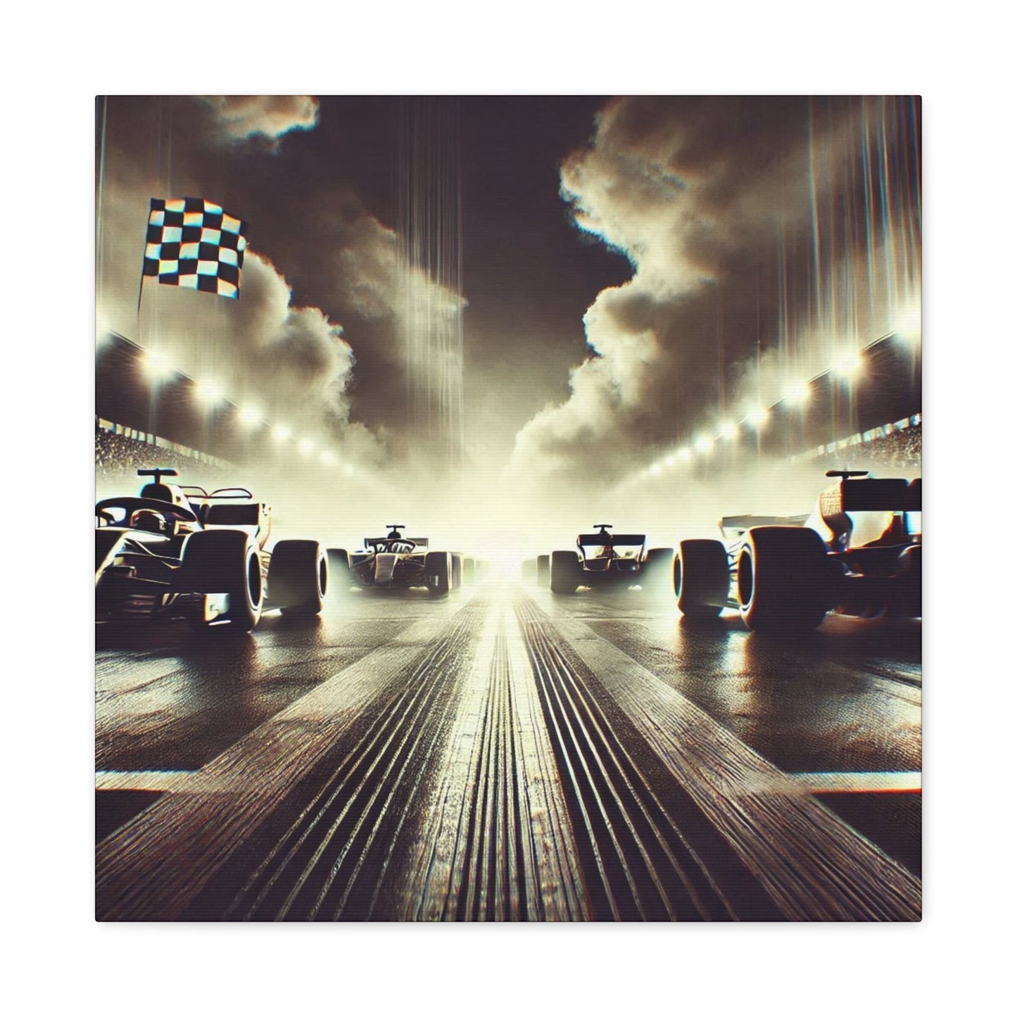 🏁 Victory Line Canvas Print – Capture the Thrill of the Start - BTS Canvas