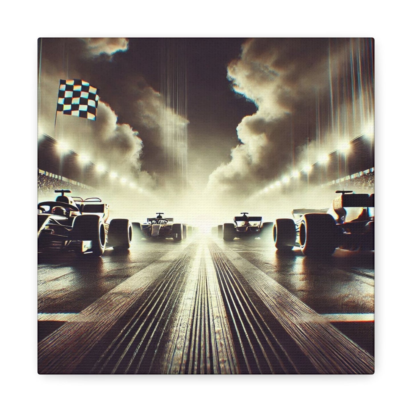 🏁 Victory Line Canvas Print – Capture the Thrill of the Start - BTS Canvas