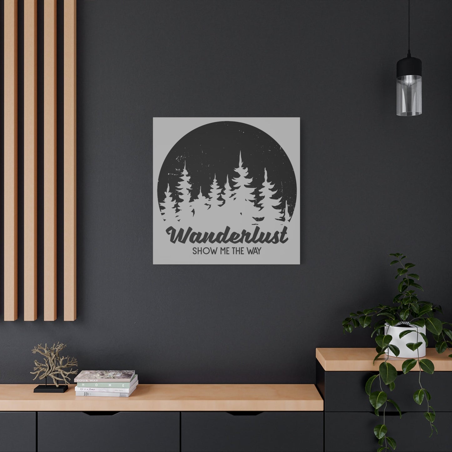 Wanderlust Compass Canvas – Show Me The Way Wall Art - BTS Canvas