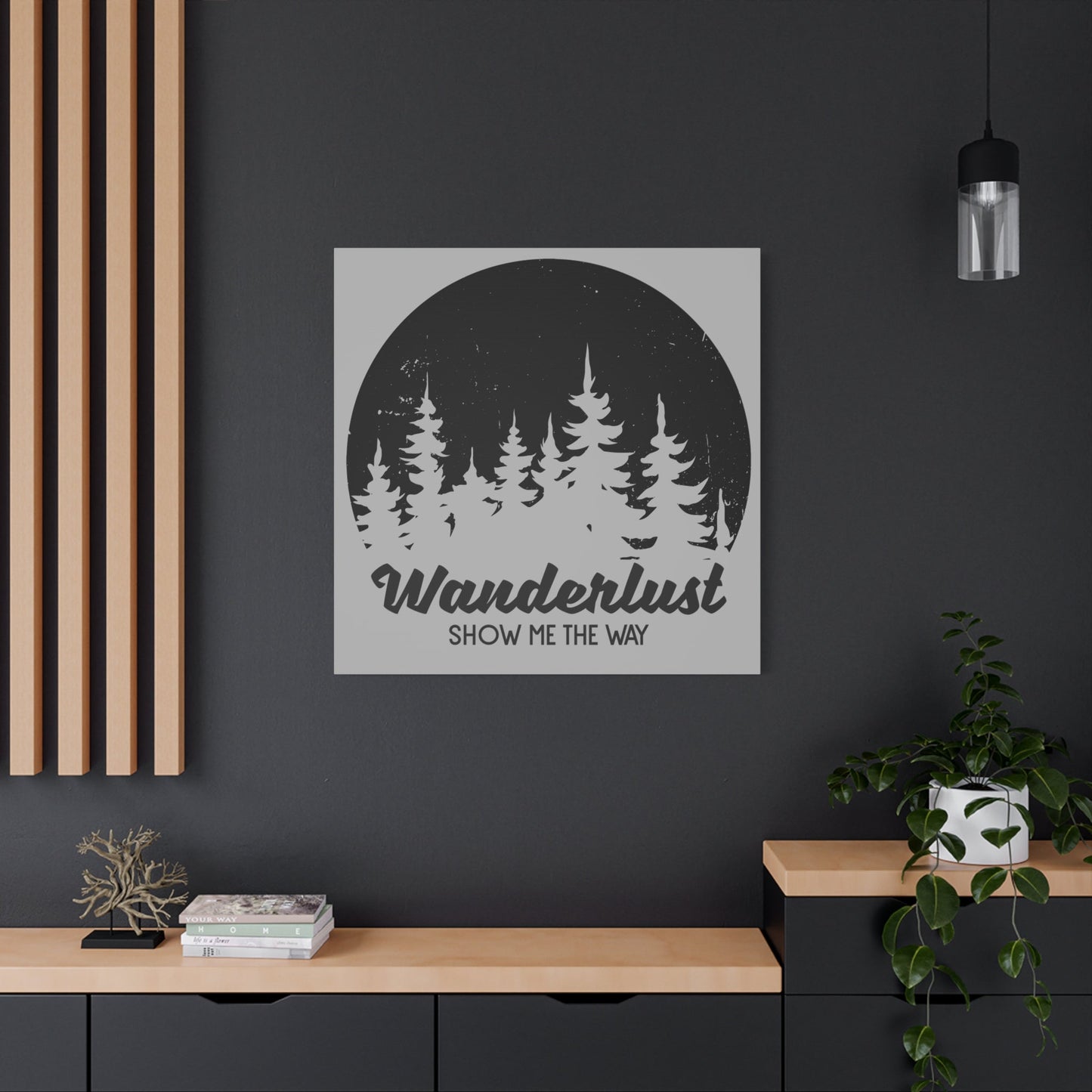Wanderlust Compass Canvas – Show Me The Way Wall Art - BTS Canvas